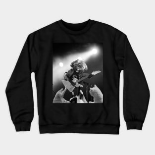 Shih Tzu Dog Rockstar Playing Rock Guitar Funny Crewneck Sweatshirt